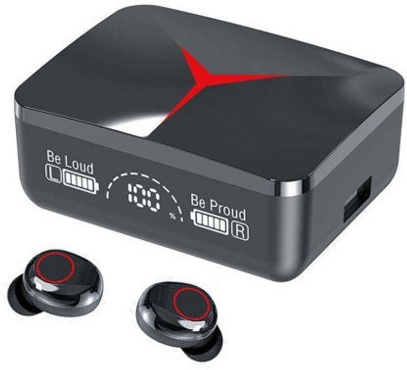 Nexbird Premium TWS M90 Wireless Bluetooth Headset LED Charging display gaming N19 Bluetooth Headset  (Black, True Wireless)