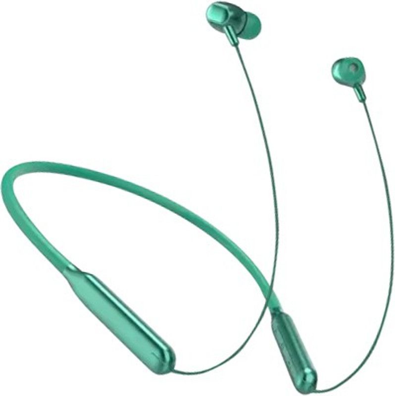 CIHLEX Bluetooth Headphone Neckbands Earphones Earbuds Long Lifes Battery Bluetooth Headset  (Green, In the Ear)