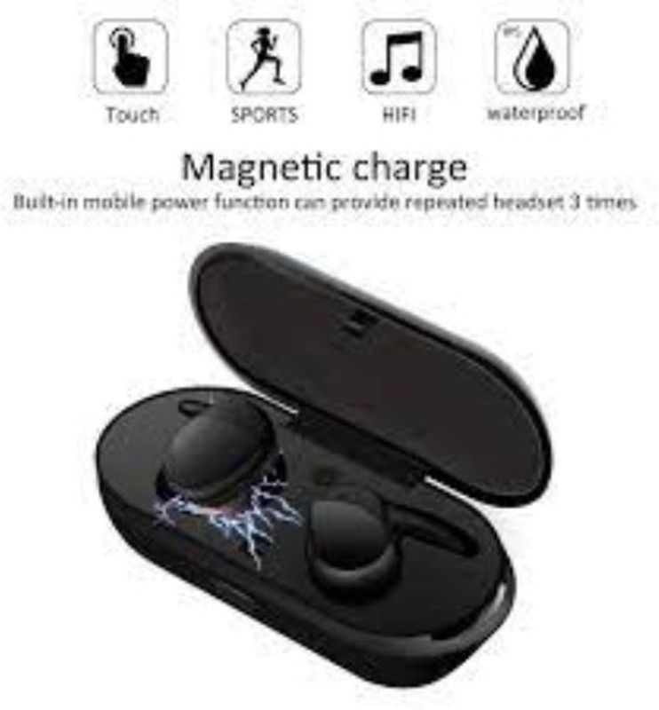 SYARA TUK_408B_TWS 4 Wireless Earbuds Bluetooth Headset Bluetooth Headset  (Black, True Wireless)