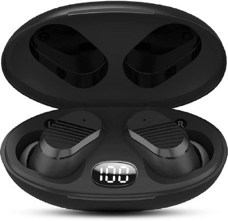 sleg9 TWS T18 Earbuds Smart Indicator Stylish Wireless headphone ASAP Charge S3 Bluetooth Headset  (Black, True Wireless)