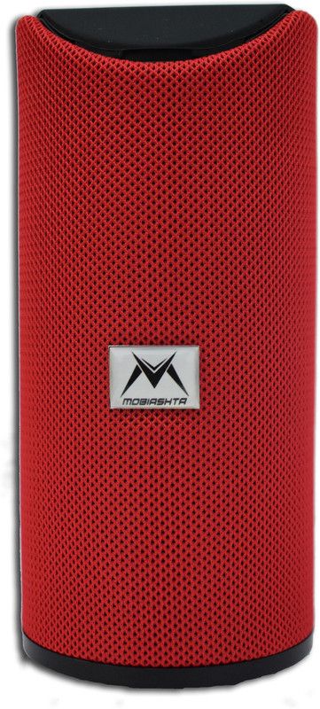 MOBIASHTA GOOD QULILTY sound with SUPERB TG-113 SPEAKER ULTRA HIGH BASS WITH Splashproof/Waterproof with TF CARD/FM/USB DRIVE & AUX (RED) 10 W Bluetooth Speaker  (Red, 4.1 Channel)