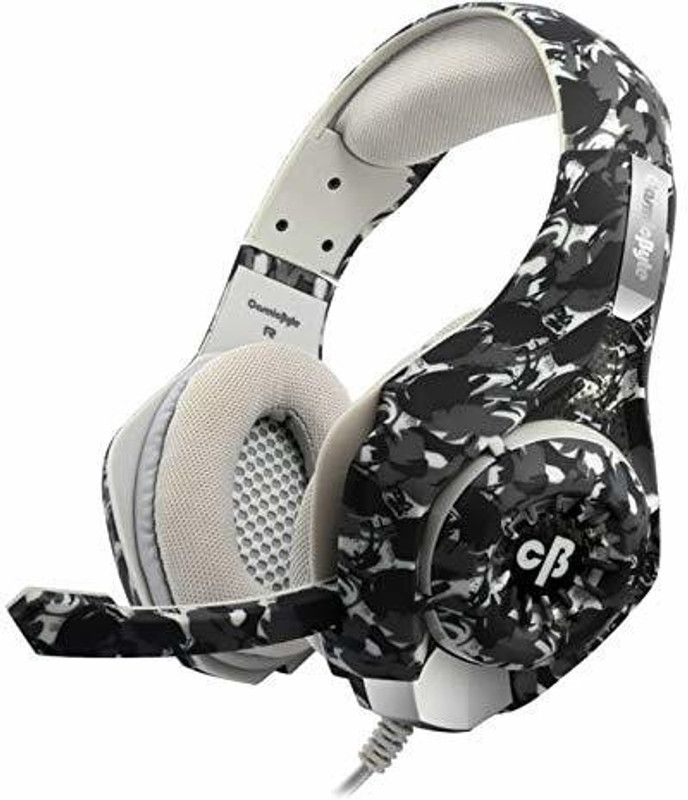 Cosmic Byte GS410 Camo Black Wired Headset  (Multicolor, On the Ear)