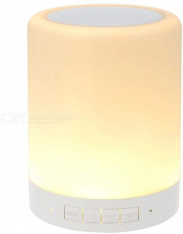 IBS Smart music Wireless Bluetooth Speakers,Portable Multifunctional Touch LED Mood Lamp, Music Player / Hands-free phone, TF card / AUX supported multicolour 3 W Bluetooth Laptop/Desktop Speaker  (White, Stereo Channel)