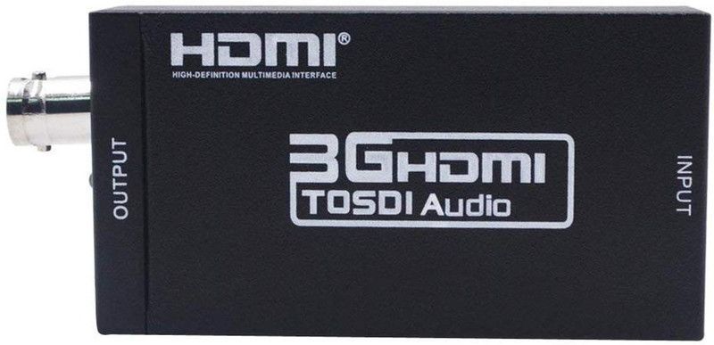 microware Converter Hdmi To Sdi Sd-Sdi Hd-Sdi 3G-Hdi Support 1.3B 1080P For Camera Tv Conveter Media Streaming Device  (Black)