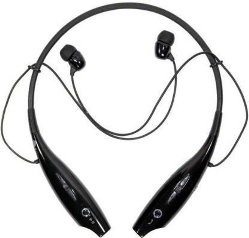 Sai Enterprises ™HandsFree Sport Stereo HBS-730 Bluetooth Headset  (Black, In the Ear)