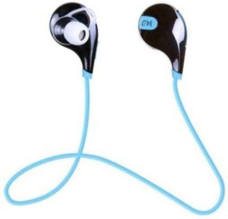 GUGGU QIC_696L Jogger Bluetooth for all Smartphones without Mic Bluetooth without Mic Headset  (Blue, In the Ear)
