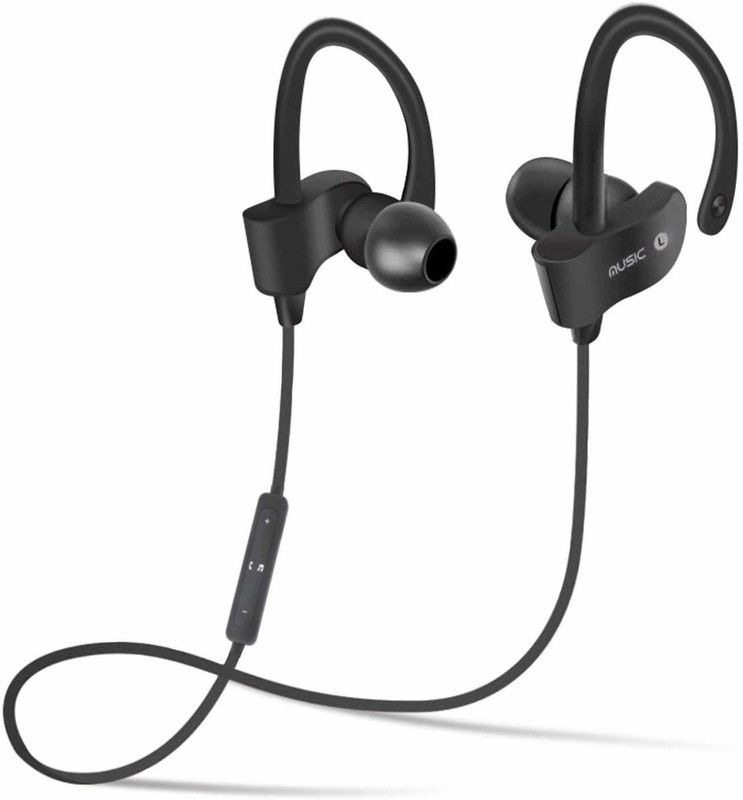 ZAUKY QC-10 Headset designed Bluetooth Headset  (Black, In the Ear)