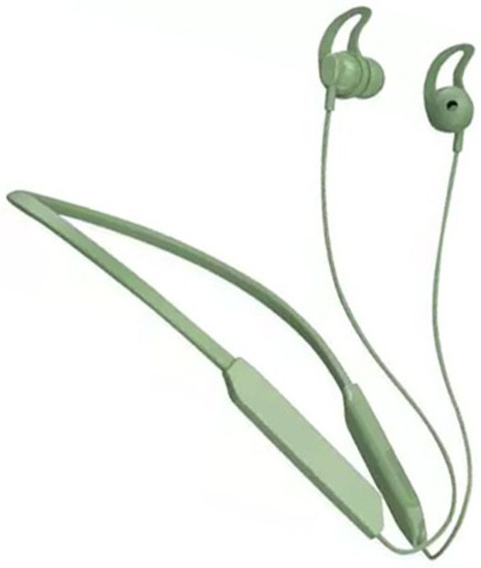 CIHYARD 48Hr Long Life Battery Backup Bluetooth Earphone Headphones Neckband Earbuds Bluetooth Headset  (Green, In the Ear)