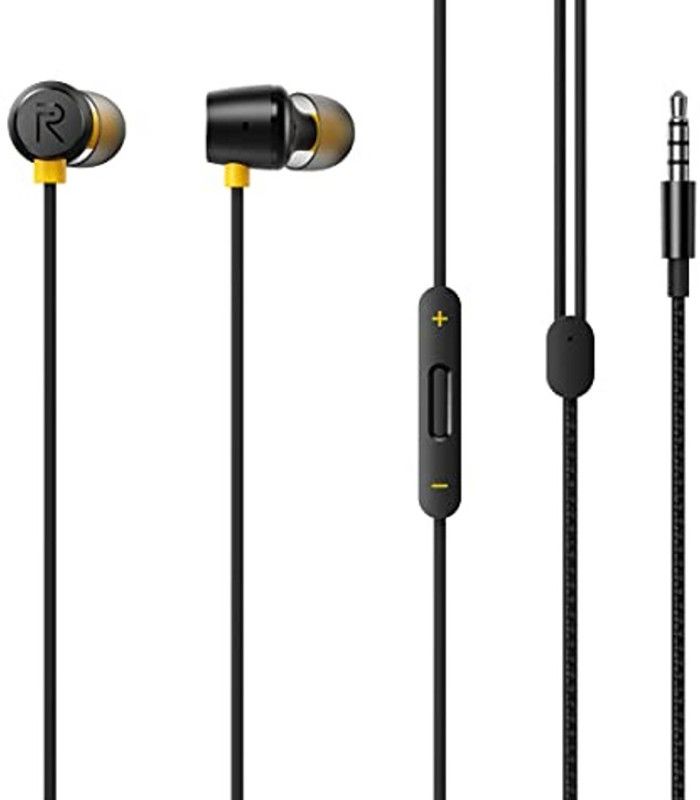 Play Earphone Wired Headset  (Black, In the Ear)