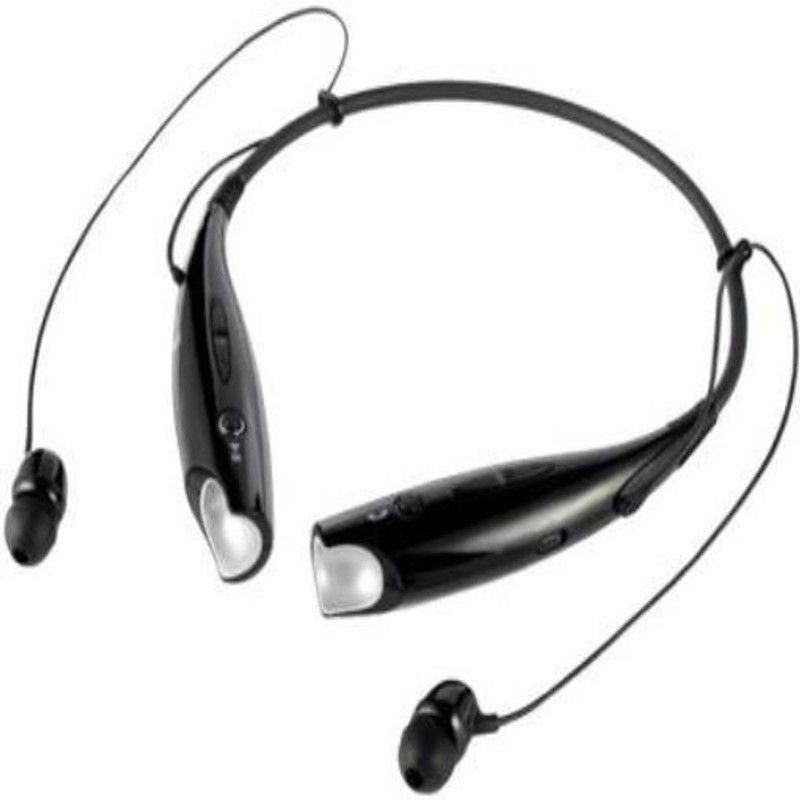 SYARA NKI_609D_ HBS Neck band Bluetooth Headset Bluetooth Headset  (Black, In the Ear)
