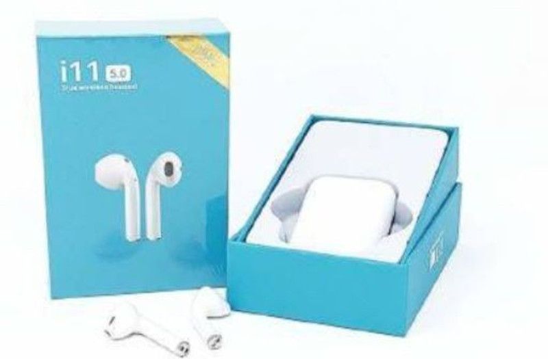 GUGGU YWN_432J I11 Bluetooth for all Smart phones Bluetooth Headset  (White, In the Ear)
