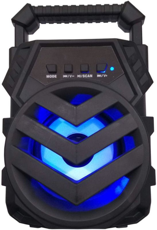 Worricow High Quality Wireless 3D Bass Surround sound Bluetooth speaker with AUX, FM, USB TF Card support 10 W Bluetooth Speaker  (Black, Stereo Channel)