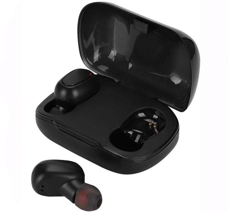 TWS L21 Bluetooth earphone Wireless Earbuds 5.0 Headsets Bluetooth Headset  (Black, True Wireless)