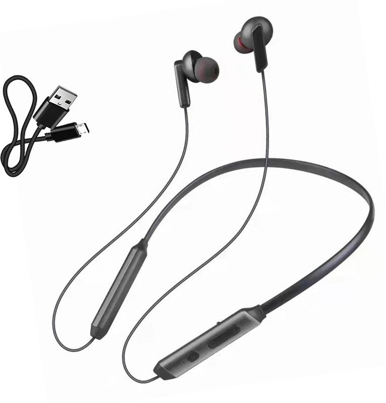 CIHROX Bluetooth Earphones with Mic, Premium Earbuds with Pure Bass Bluetooth Headset  (Black, In the Ear)