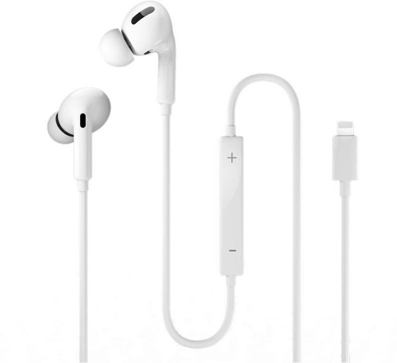 SHAURYA8470 Wired Headset  (WHITE, In the Ear)