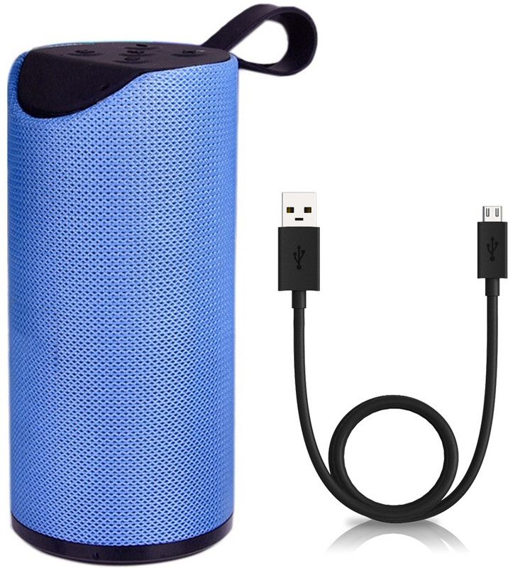 ATSolutions 1T PRO SPEAKERS |AUX-BT-SDCARD-FM-Portabel |RGB|HD SOUND 10 W Bluetooth Speaker  (Blue, Stereo Channel)