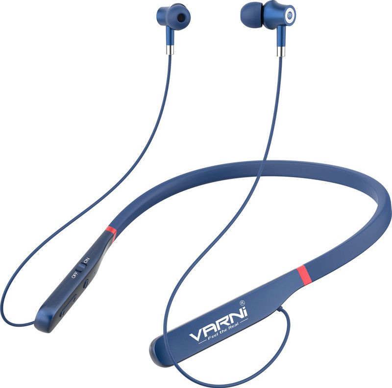 Varni X6 Sound Mode 38 Hours Playtime Bluetooth Headset  (Blue, In the Ear)