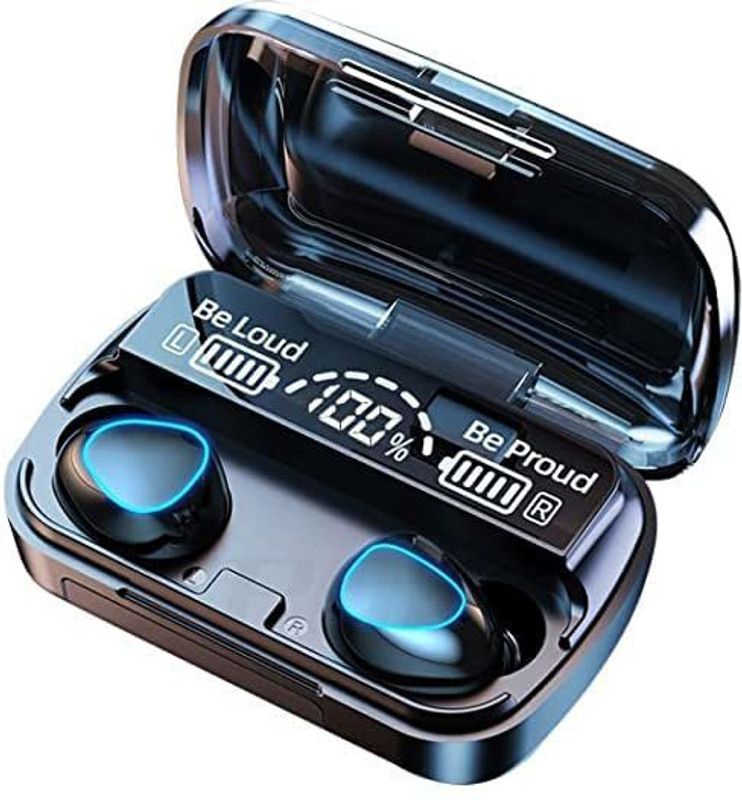 ZETATECH Exclusive M10 TWS BT Wireless Earbud ANC Touch Control Dual LED Display Z24 Bluetooth Headset  (Black, True Wireless)