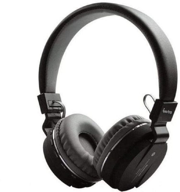 Jiyatech Foldable Smooth Ear Pads Bluetooth SH12 Headphone (Black) Bluetooth Headset  (Black, On the Ear)