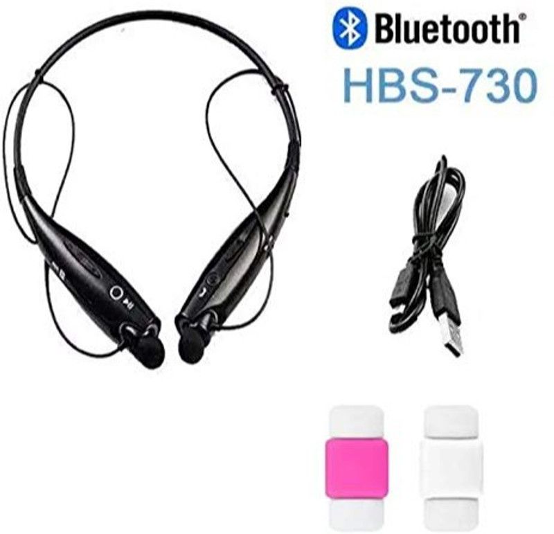 GUGGU UGJ_423G_HBS 730 Neck Band Bluetooth Headset Bluetooth Headset  (Black, In the Ear)