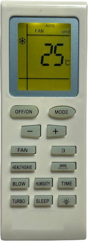 Upix LT-ON18 (with Backlight) AC Remote Compatible for Videocon AC (EXACTLY SAME REMOTE WILL ONLY WORK) Remote Controller  (White)