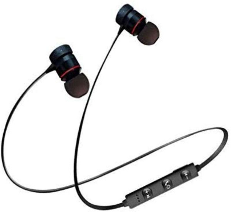 Lkm Change The Trend SPORTS MAGNET Wireless Bluetooth Headset Nackband Bluetooth Headset  (Bllack, In the Ear)