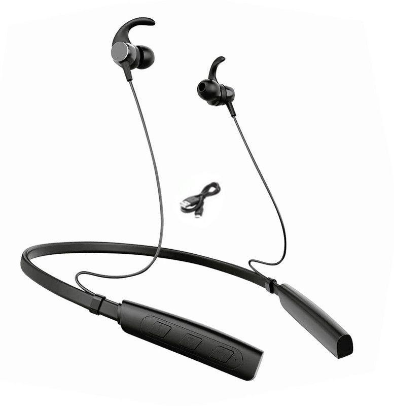 CIHLEX C-3 24Hr Long Life Battery Bluetooth Neckband Headphone Earphone Earbuds Earpods Bluetooth Headset  (Black, In the Ear)