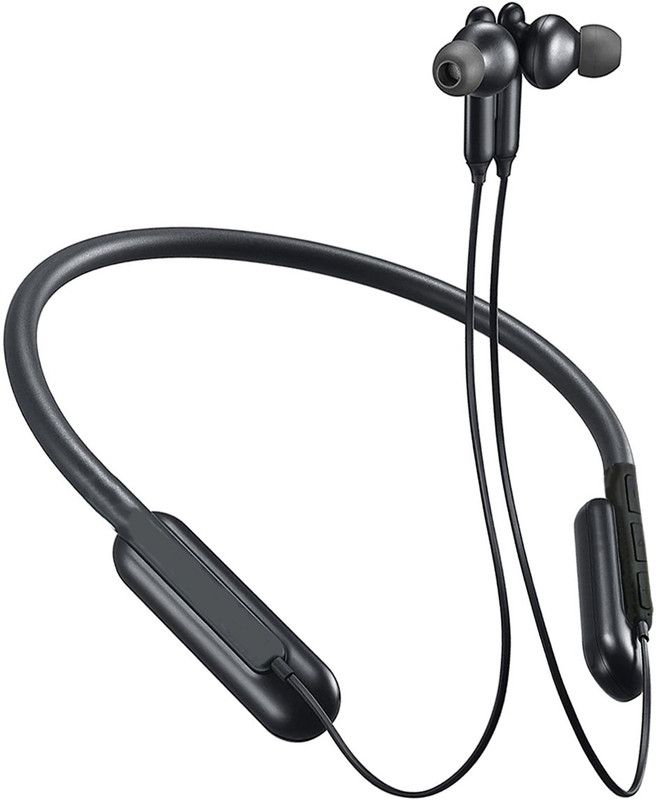 ANY KART Good Quality Neckband Compatible With All Smartphones Bluetooth Headset  (Black, In the Ear)