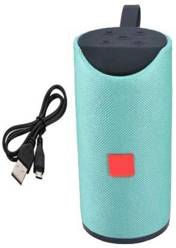 Alishark Best New Edition TG-113 Super Bass Sound A3 With Splashproof Wireless Bluetooth Speaker Best Sound Quality Playing with Mobile/Tablet/Laptop SupportedDevices 10 W Bluetooth Speaker  (Green, Stereo Channel)
