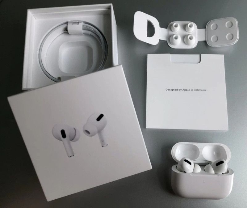 Airpods pro Bluetooth Headset  (White, True Wireless)