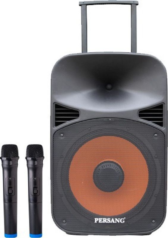 Persang Karaoke Octane 9 Trolley Speaker with 2 x Wireless Mic | 38.10 cm Driver | Powerful RMS 50 W Bluetooth Party Speaker  (Black, 2.0 Channel)
