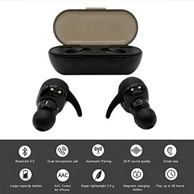 GUGGU TUI_408B_TWS 4 Wireless Earbuds Bluetooth Headset Bluetooth Headset  (Black, True Wireless)
