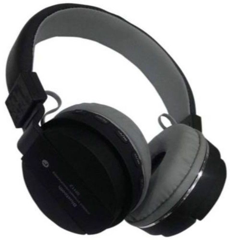 SYARA SH12 Over the head Wireless Bluetooth Headset Bluetooth Headset  (Black, On the Ear)