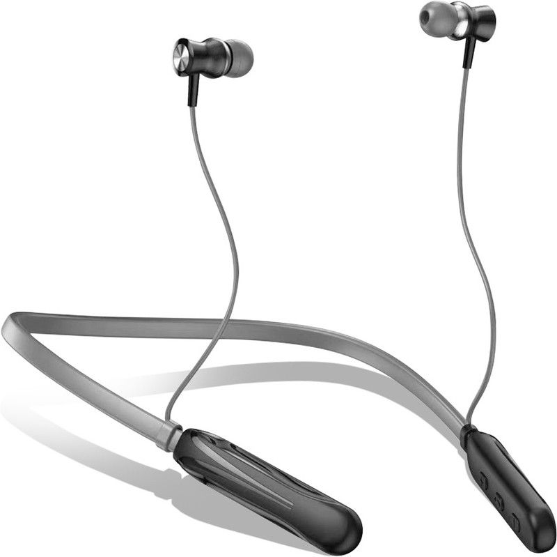 CARRON CH-15 Live Fire - 48 Hours Playtime Bluetooth Headphone Neckband Earphone Bluetooth Headset  (Black, In the Ear)