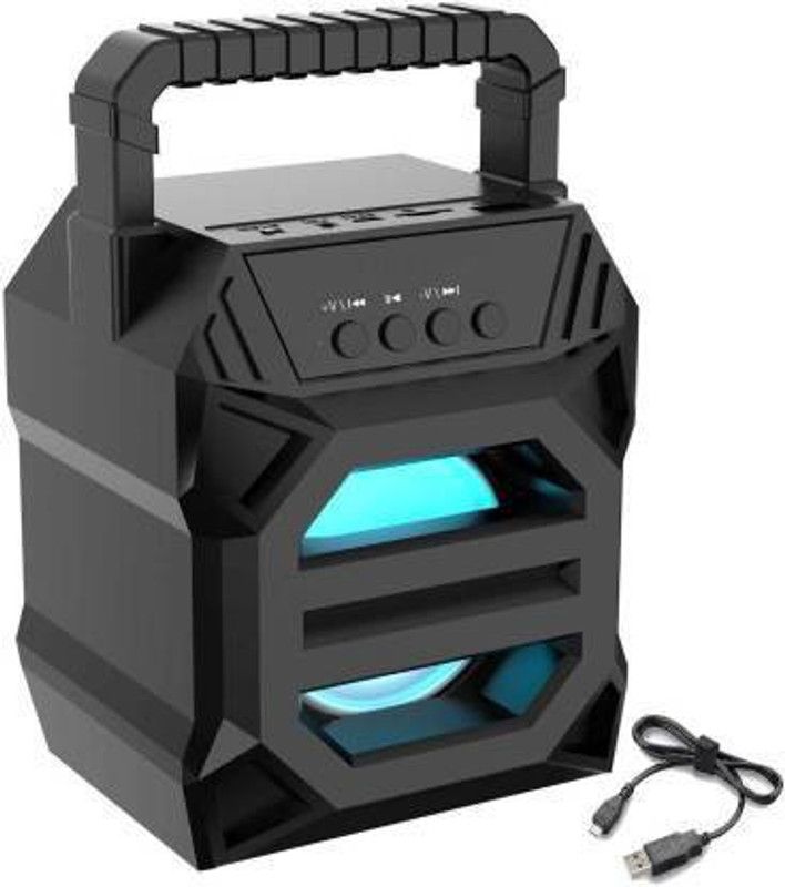 SIMULACRUM LZ-3102 NEW Wireless SPEAKER Extra Bass Bluetooth Speaker with 8Hours Battery Life, Party Connect, Waterproof, Dustproof, Rustproof, Speaker with Mic, Loud Audio for Phone Calls 5 W Bluetooth Speaker  (Black, Stereo Channel)