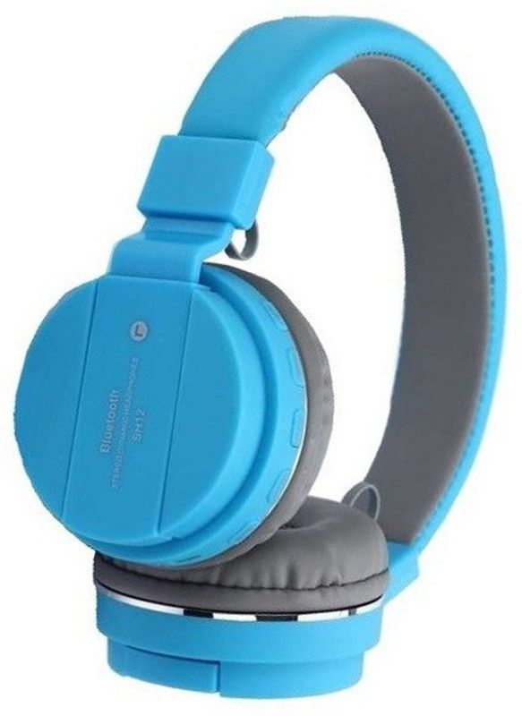 Alafi Best ultra bass SH-12 Headphone r1 for oppo/vivo/redmi/nokia Bluetooth Headset  (Multicolor, On the Ear)