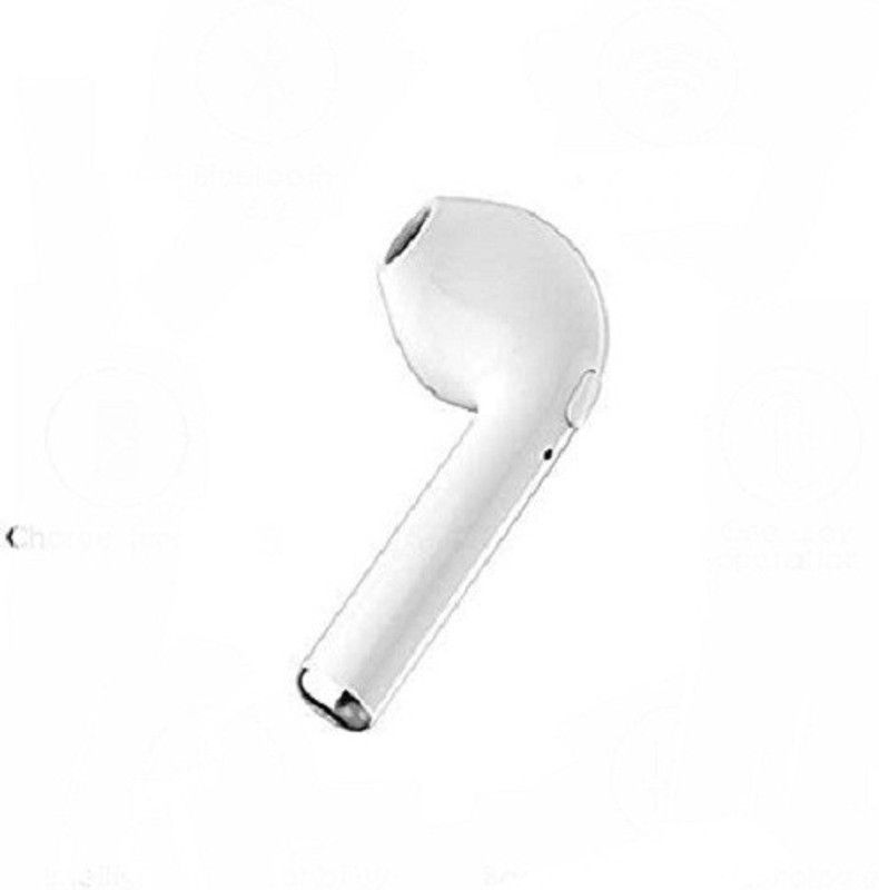 Yora single Ultra Clear Sound Bluetooth Headset  (White, True Wireless)