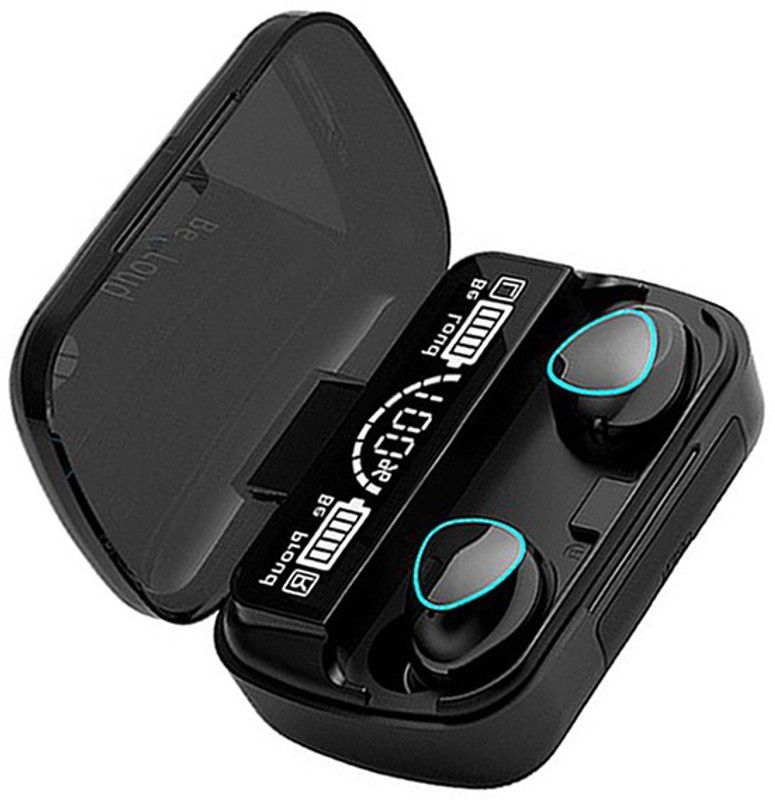 IKKOVAY True Wireless Bluetooth Earbuds/Earphones with Deep Bass for Sports and Workout Bluetooth Headset  (Black, True Wireless)