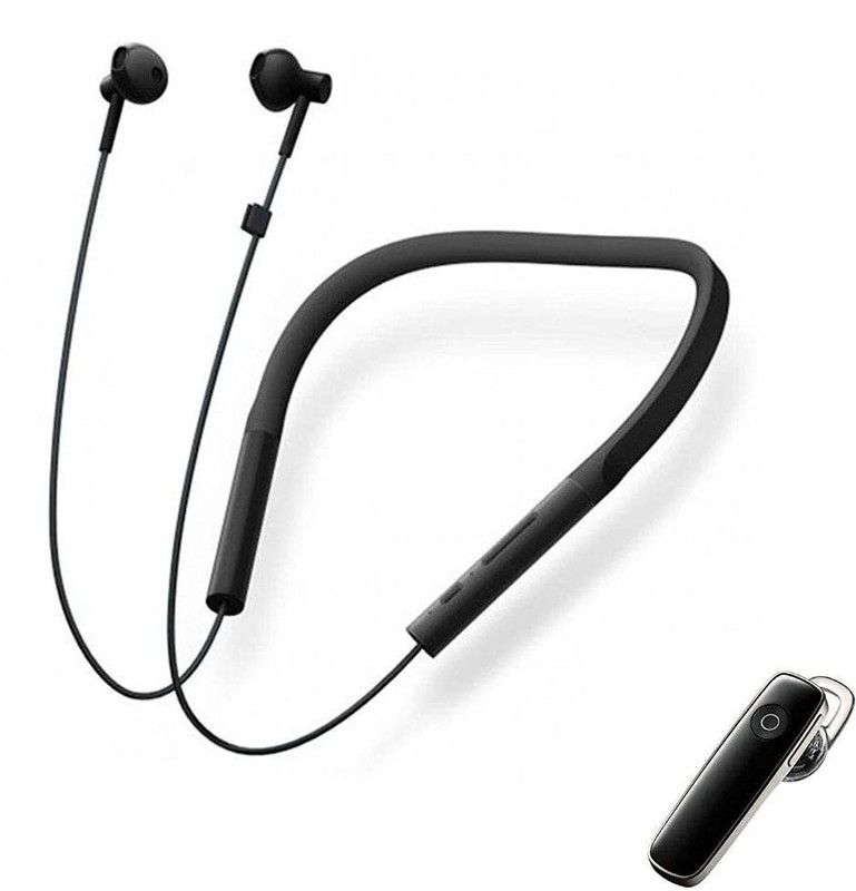 Lkm Change The Trend Neckband Pro with Powerful Bass With(Free)Handsfree Bluetooth Headset  (Black, In the Ear)