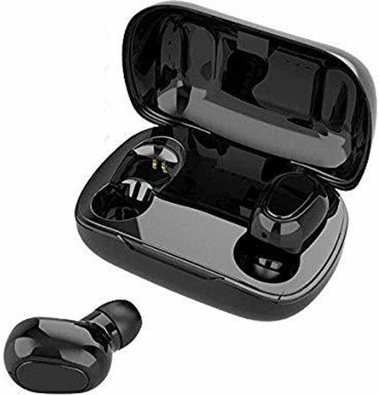 True Wireless Earbuds/ buds Bluetooth Headset Bluetooth Headset  (Black, True Wireless)