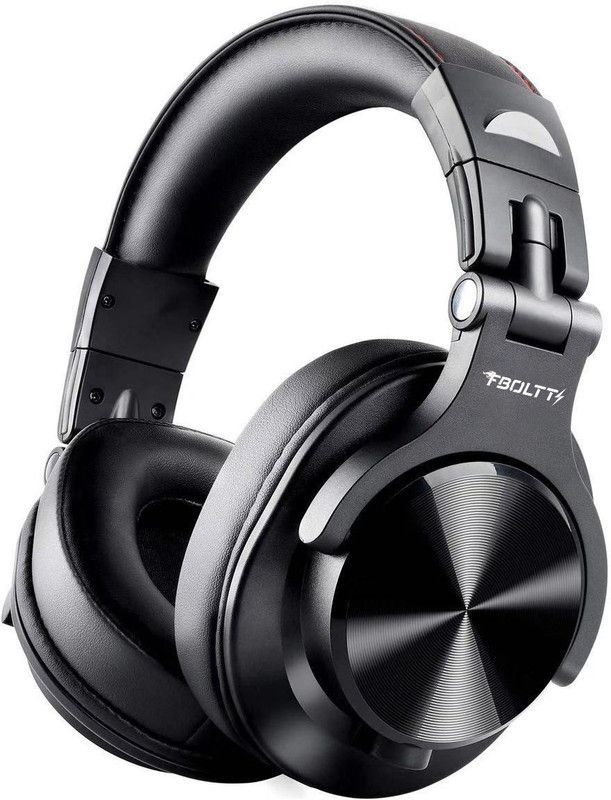 Fire-Boltt BH1400 Bluetooth Headset  (Black, On the Ear)