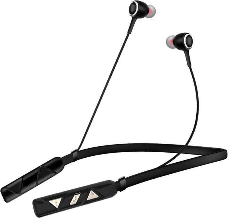 ANY KART Premium quality Neckband best for Gym, Exercise, cooking and more Bluetooth Headset  (Black, In the Ear)