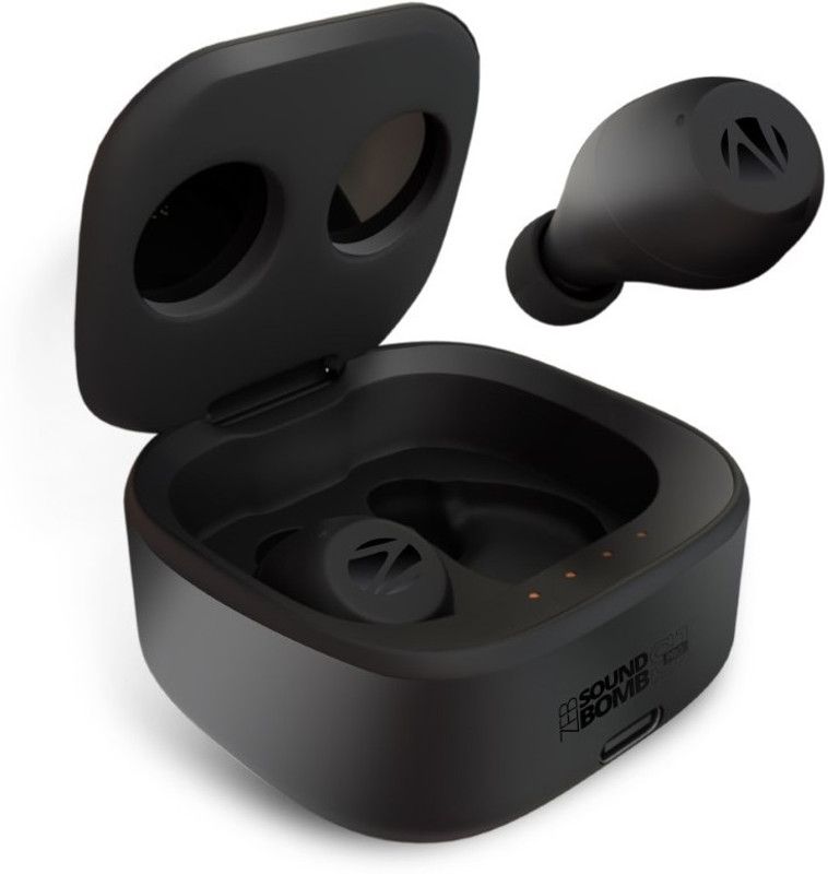 ZEBRONICS Sound Bomb S1 Pro Bluetooth without Mic Headset  (Black, True Wireless)