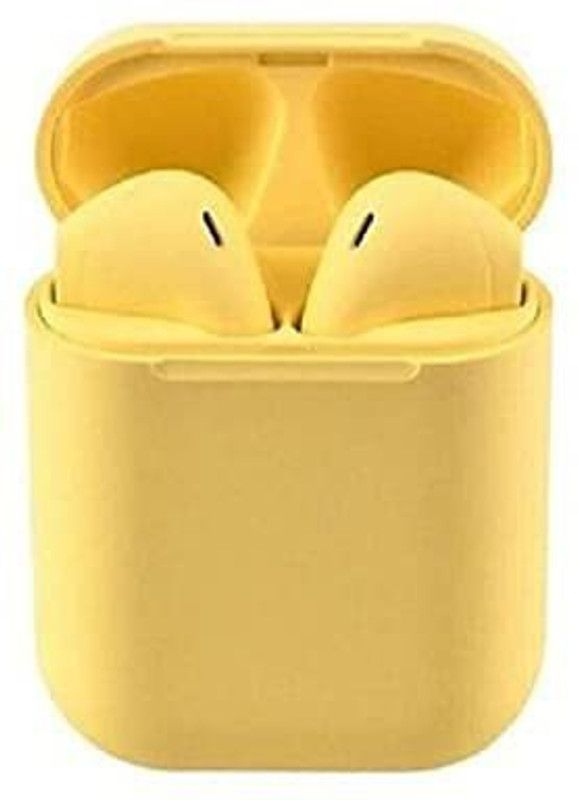 PITCHUP Yellow Bluetooth Headset Touch Sensor Support For All SmartPhone Bluetooth Headset  (Yellow, True Wireless)