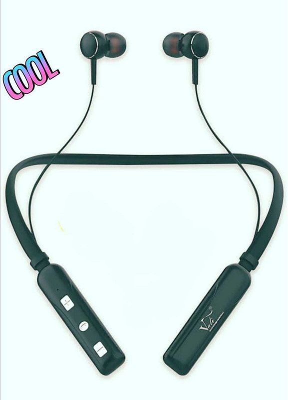 vinimox v-82c extra bass wireless neckband high bass Bluetooth Headset  (Black, In the Ear)