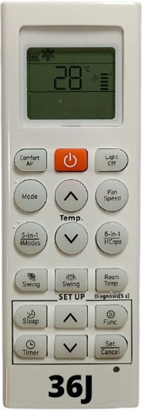 Upix SH-36J AC Remote Compatible for LG AC (EXACTLY SAME REMOTE WILL ONLY WORK) Remote Controller  (White)