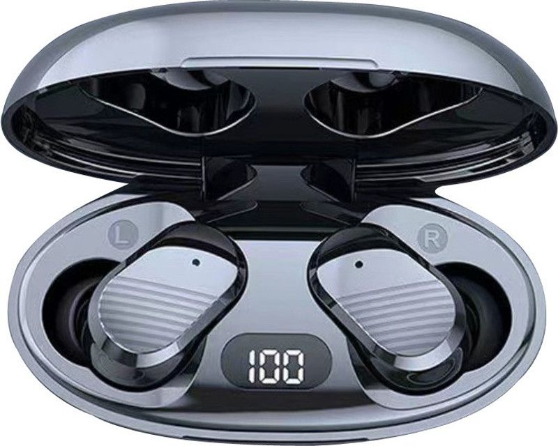 TWS T-18 Earbuds with Upto 25 Hours Playback NECKTECH5 Bluetooth Headset  (Black, True Wireless)