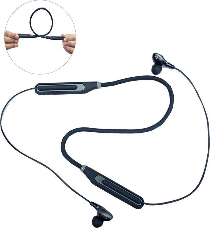 Zohlo Neckband Ultra-Long Playtime, Built-in Microphone with Deep Bass for sports Bluetooth Headset  (Assorted Color, In the Ear)