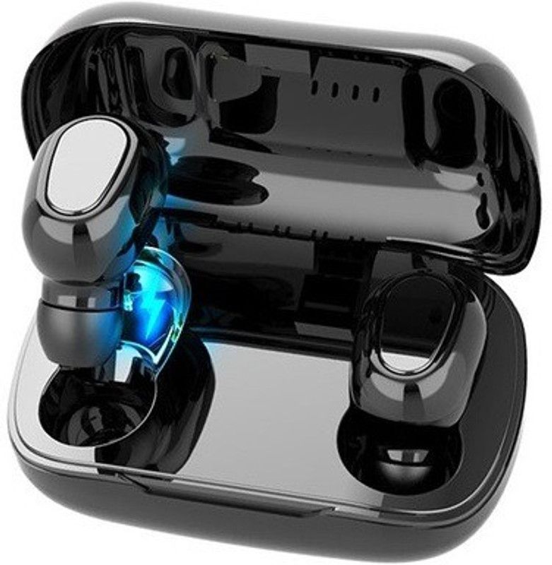 BHIMANSHI ASSOCIATES Premium TWS L21 True HIFI Bluetooth Earbuds Wireless Sports headphone N32 Bluetooth Headset  (Black, True Wireless)