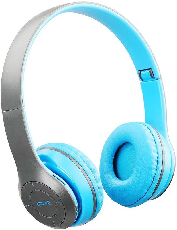 Uborn Best Buy P47 3D Thunder Beat Stereo Sound Wireless Gaming Sports Headphone Bluetooth Headset  (Blue, On the Ear)